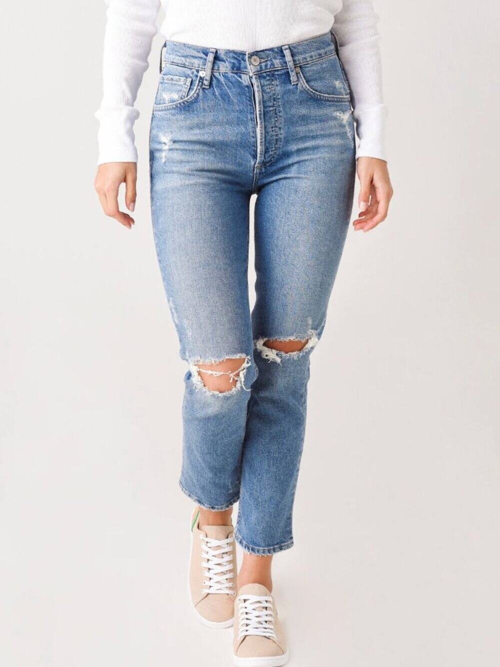 Citizens Of Humanity Charlotte Crop High-Rise Straight Jeans